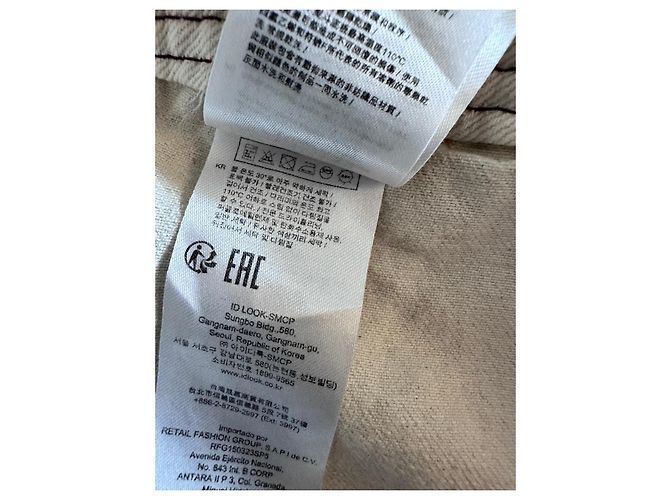 Pantalón de algodón beige Claudie Pierlot - vista 13