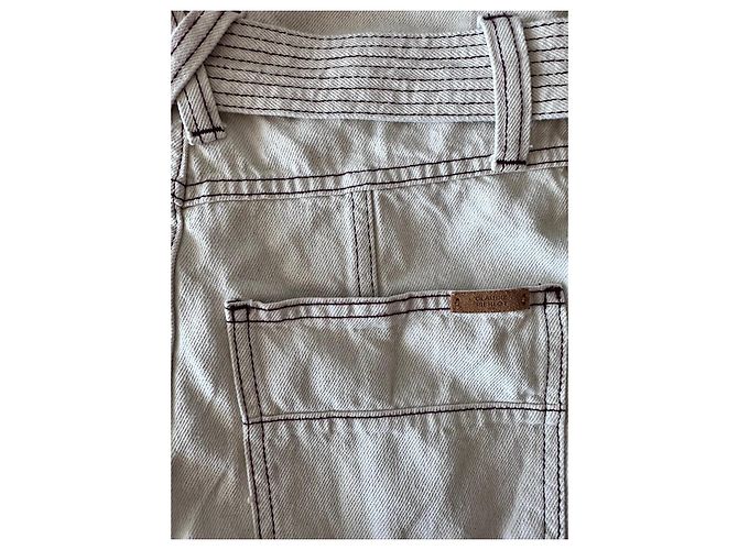 Pantalón de algodón beige Claudie Pierlot - vista 8