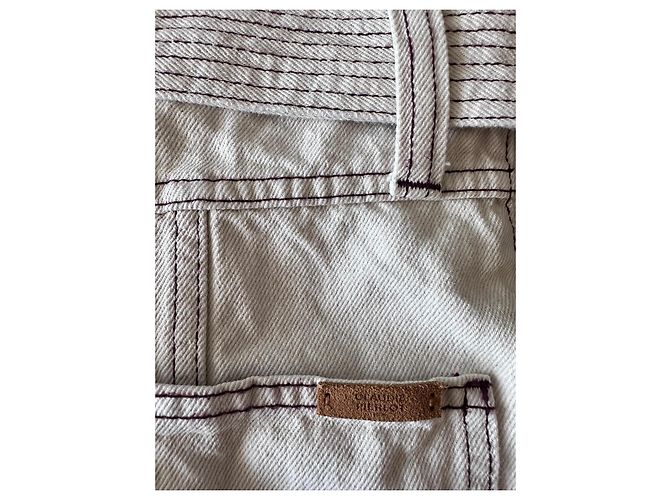 Pantalón de algodón beige Claudie Pierlot - vista 9