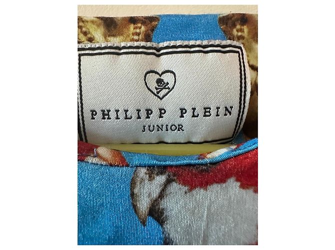 Philipp Plein Junior 10 Jahre Kleid Tropenprint Mehrfarben - Ansicht 2
