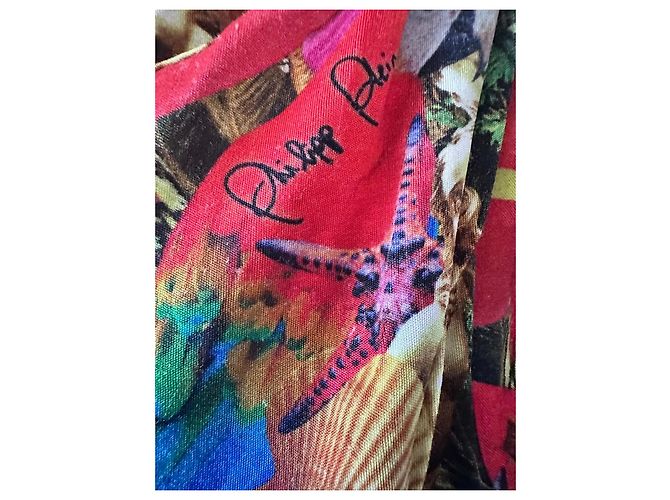 Philipp Plein Junior 10 Jahre Kleid Tropenprint Mehrfarben - Ansicht 5
