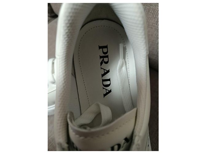 Sneakers Prada in pelle bianca Bianco - vista 15