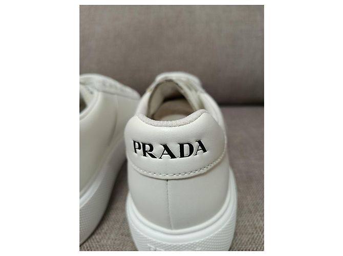 Sneakers Prada in pelle bianca Bianco - vista 17