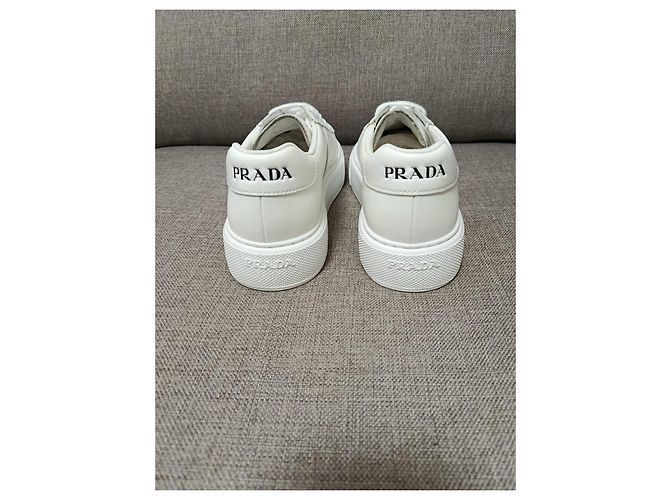 Sneakers Prada in pelle bianca Bianco - vista 19