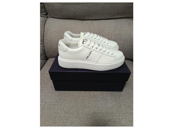 Sneakers Prada in pelle bianca Bianco - vista 20