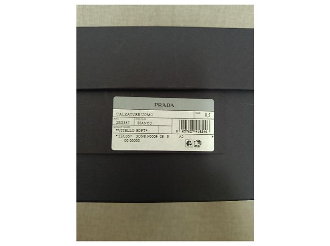 Sneakers Prada in pelle bianca Bianco - vista 21