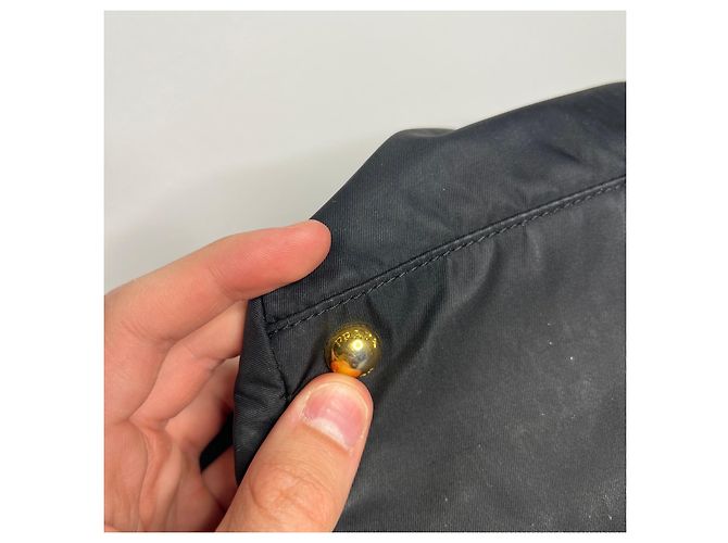 Borsa Prada Tessuto Fiocco in Nylon Nera Nero - vista 10