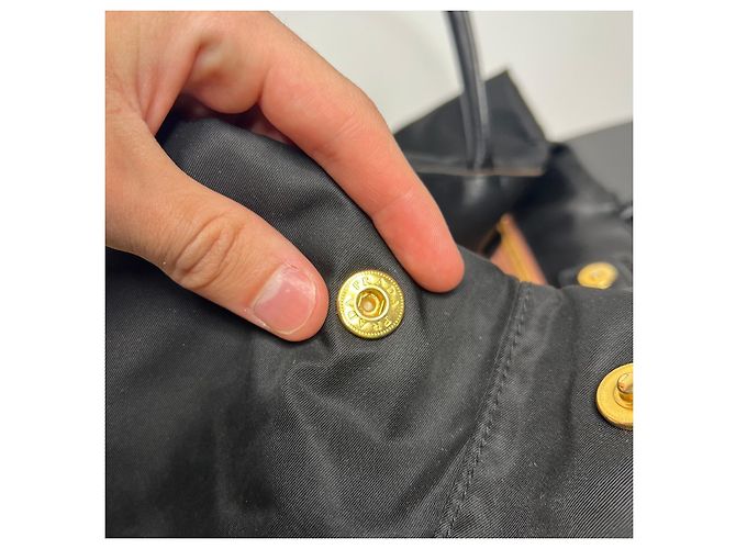 Borsa Prada Tessuto Fiocco in Nylon Nera Nero - vista 7