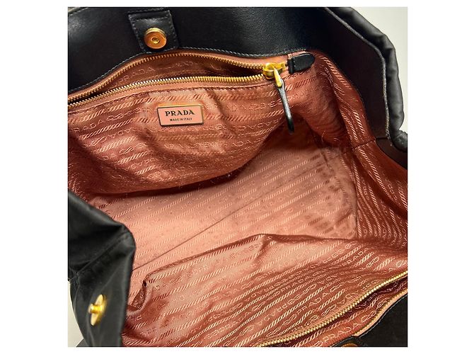 Borsa Prada Tessuto Fiocco in Nylon Nera Nero - vista 8