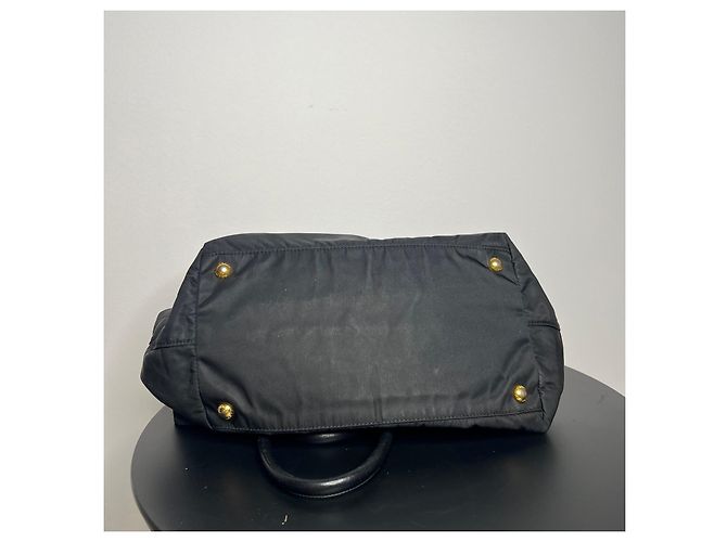 Borsa Prada Tessuto Fiocco in Nylon Nera Nero - vista 9