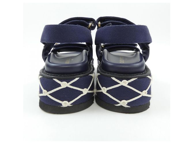Sandali Louis Vuitton Sunset Line Blu Blu navy - vista 5