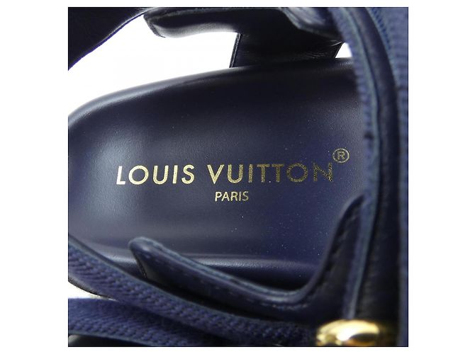 Sandali Louis Vuitton Sunset Line Blu Blu navy - vista 6