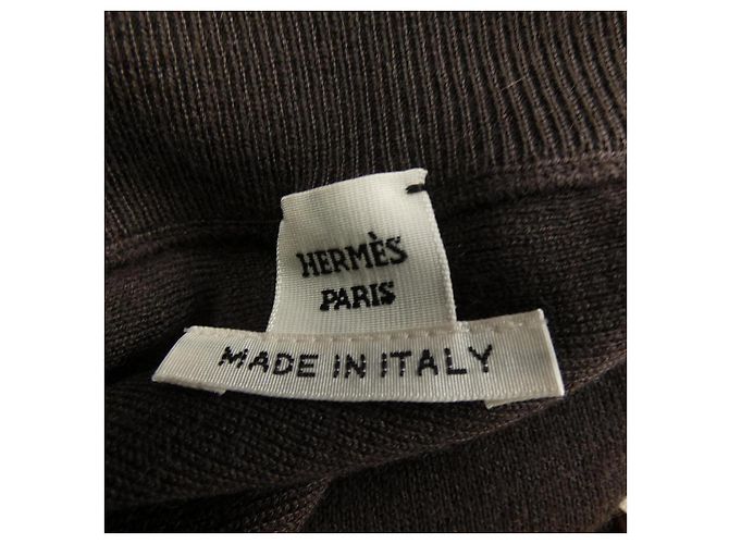 Hermès Falda de cachemira Hermes Castaño - vista 4