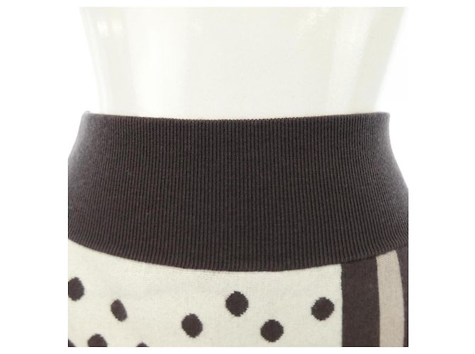 Hermès Falda de cachemira Hermes Castaño - vista 5