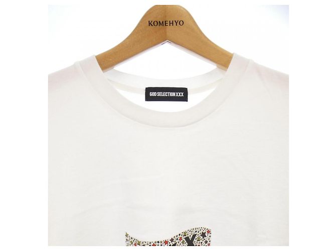 Autre Marque Camiseta de algodón GOD SELECTION XXX Blanco - vista 5