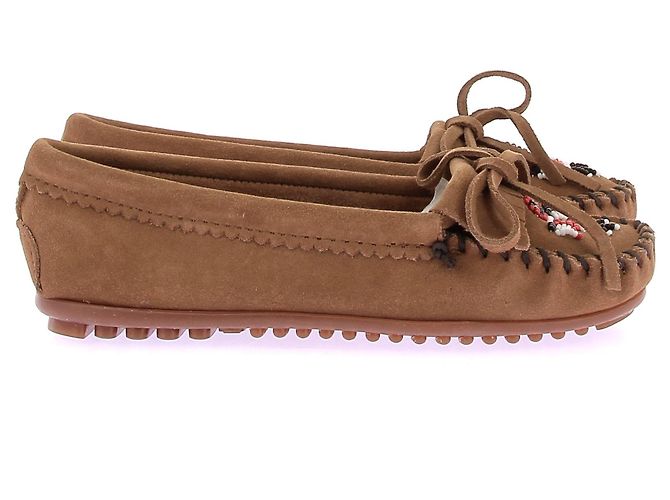 Minnetonka Mocassini in scamosciato marrone - vista 3