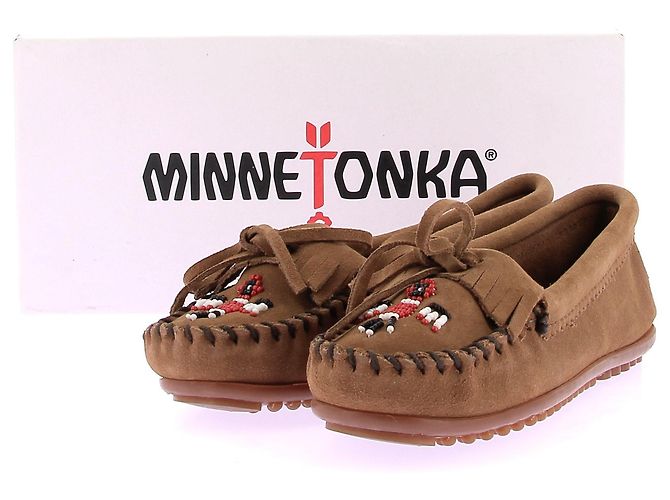 Minnetonka Mocassini in scamosciato marrone - vista 8