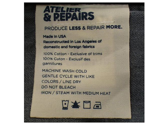 Autre Marque Pantalones ATELIER&REPAIRS Negro - vista 3