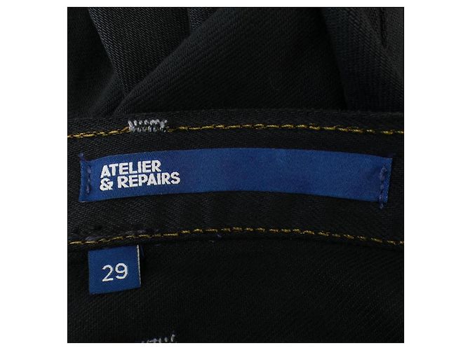Autre Marque Pantalones ATELIER&REPAIRS Negro - vista 4