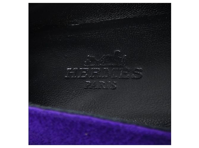 Hermès Hermes Lederschuhe Lila - Ansicht 6