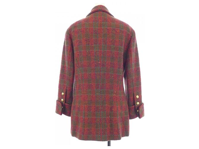 Chaqueta de mezcla de cachemira Chanel Roja - vista 2