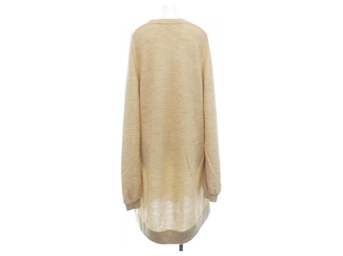 Hermès Hermes Twillaine Seidenmischung Kleid Beige Grün - Ansicht 2