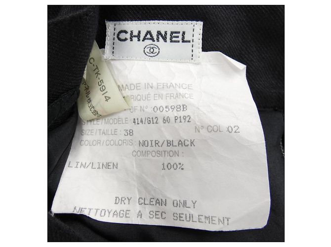 Gonna Chanel Vintage Nero - vista 3
