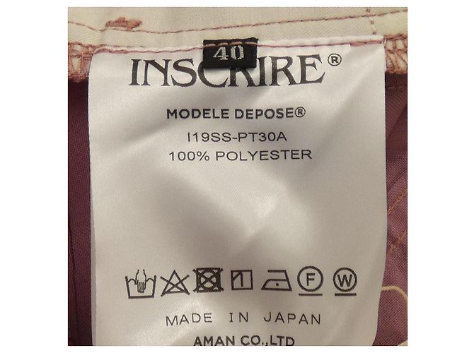 Autre Marque Pants INSCRIRE Púrpura - vista 3
