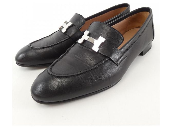 Hermès Scarpe Hermes Chevre Nero - vista 3