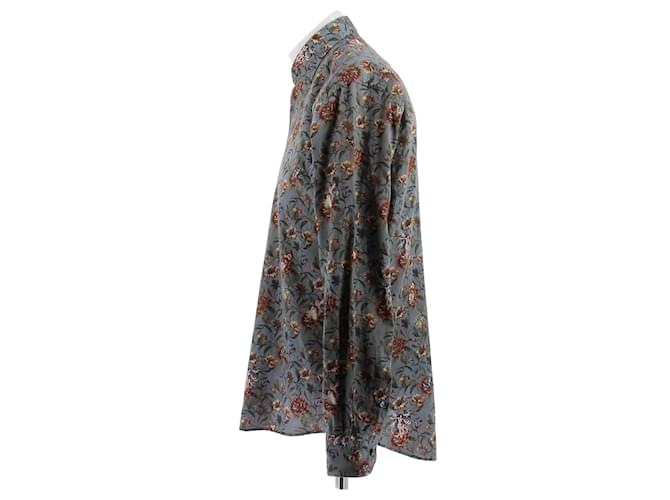 Camicia Etro floreale in cotone nera Nero - vista 3