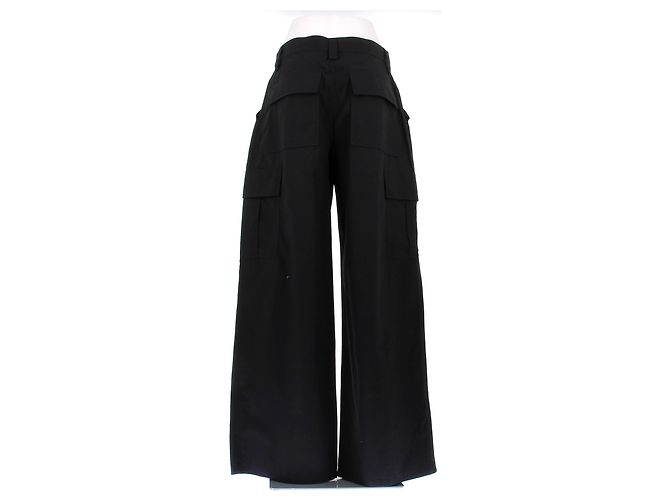 Pantalones negros Alexander Wang de algodón - vista 2