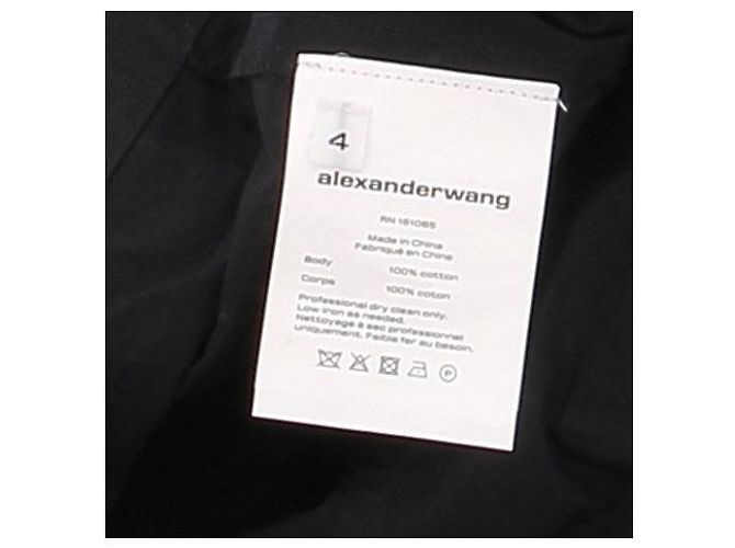 Pantalones negros Alexander Wang de algodón - vista 5