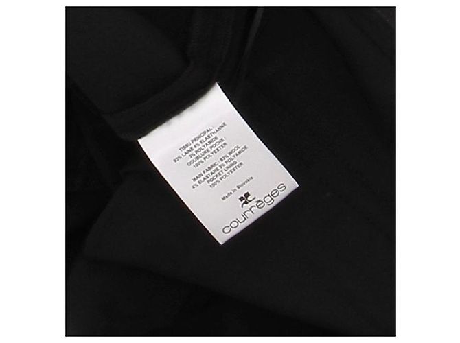 Courreges Wollhose schwarz - Ansicht 5
