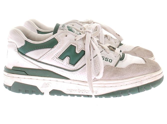 New Balance Leder-Sneaker "550" Weiß - Ansicht 2