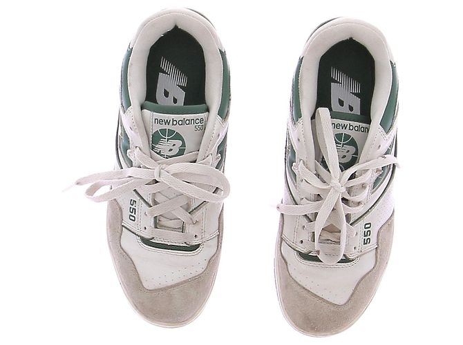 New Balance Leder-Sneaker "550" Weiß - Ansicht 6