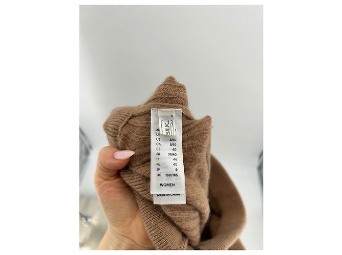 Autre Marque Pantalones de cachemira marrones LILYSILK Castaño - vista 3
