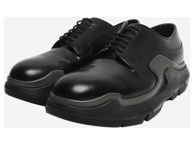 Prada Brogues nere con platform - EU 39.5 Nero - vista 2