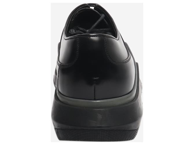 Prada Brogues nere con platform - EU 39.5 Nero - vista 4