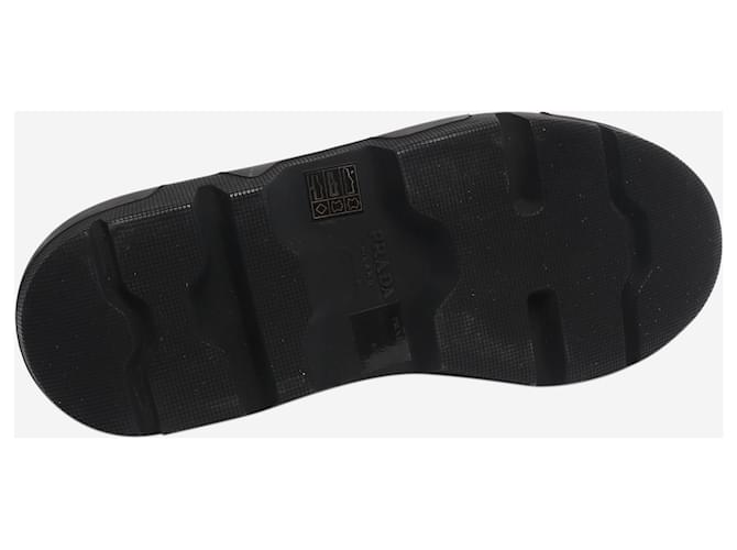 Prada Brogues nere con platform - EU 39.5 Nero - vista 5