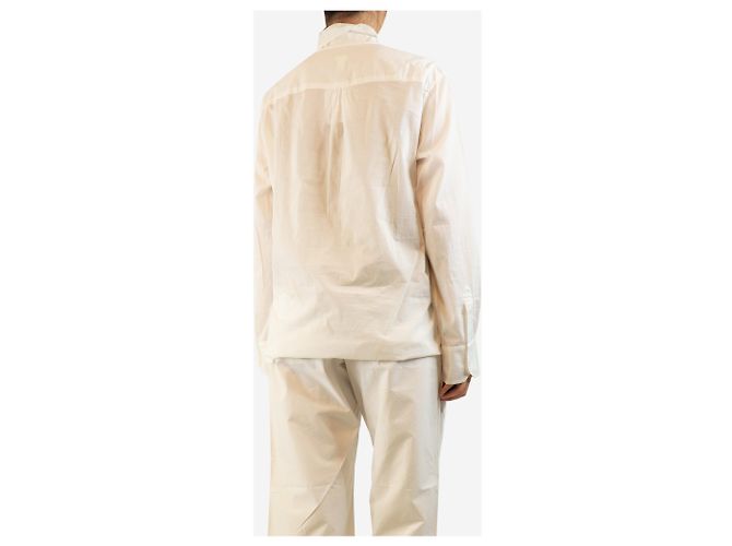 Autre Marque Chemise en coton blanc - taille M - vue 2