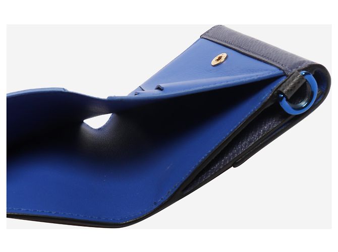 Louis Vuitton Portafoglio bifold monogramma blu e marrone - vista 6