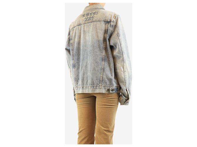 Gucci Blue Yankees Jeansjacke - Größe Blau - Ansicht 2