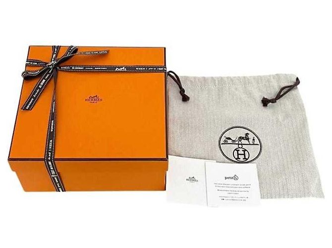 Hermès Hermes Flaschenhalter aus braunem Taurillon-Leder HERMES - Ansicht 11