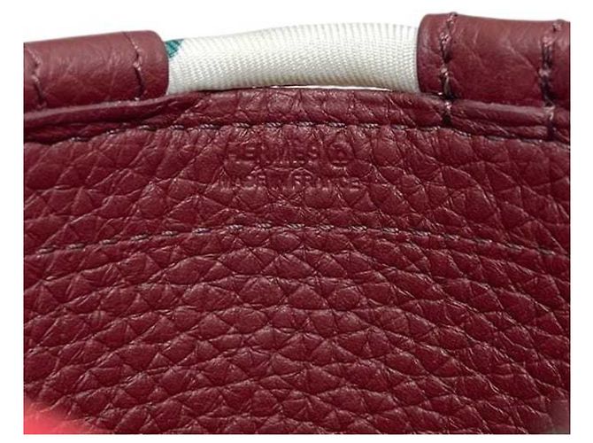 Hermès Hermes Flaschenhalter aus braunem Taurillon-Leder HERMES - Ansicht 9