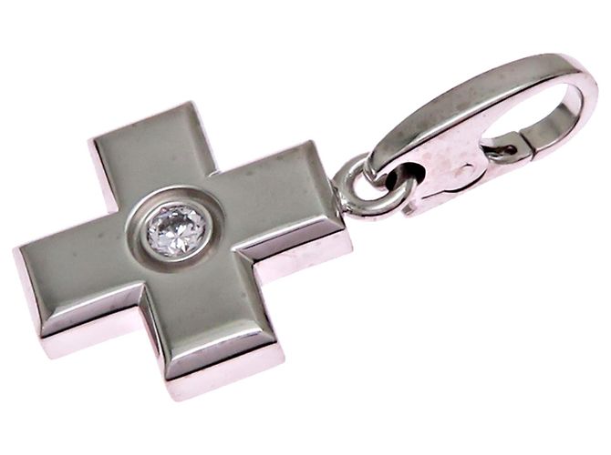 Charm de Cruz Cartier, Mujer/Hombre, Oro Blanco - vista 2