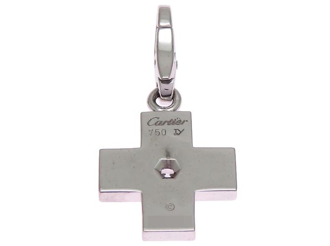 Charm de Cruz Cartier, Mujer/Hombre, Oro Blanco - vista 4