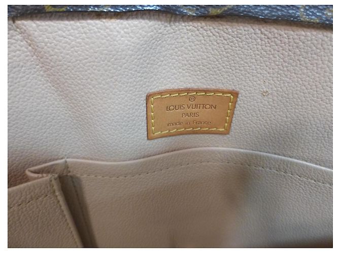 Louis Vuitton Monogram Sac Plat Borsa Tote Marrone Monogramma - vista 13