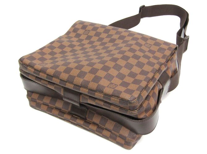 Borsa a tracolla Louis Vuitton Damier Naviglio da uomo Marrone - vista 3