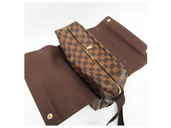 Borsa a tracolla Louis Vuitton Damier Naviglio da uomo Marrone - vista 16
