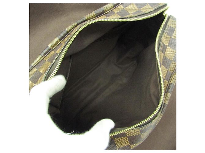 Borsa a tracolla Louis Vuitton Damier Naviglio da uomo Marrone - vista 3